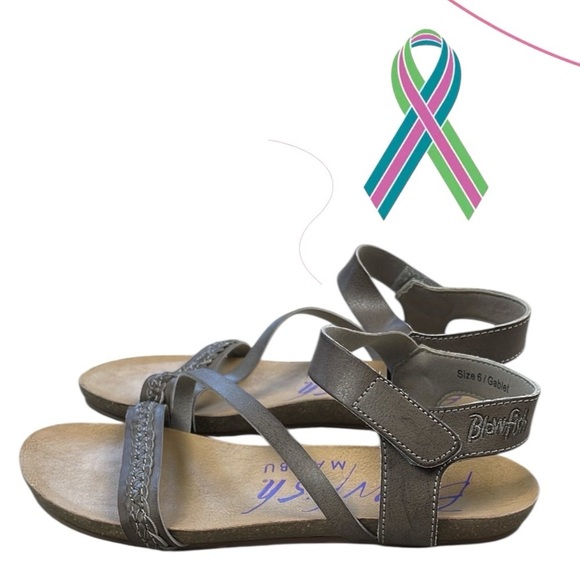 Blowfish Malibu Gablet Strappy Sandals Flat Beachy Boho Sz 6 - Picture 1 of 12